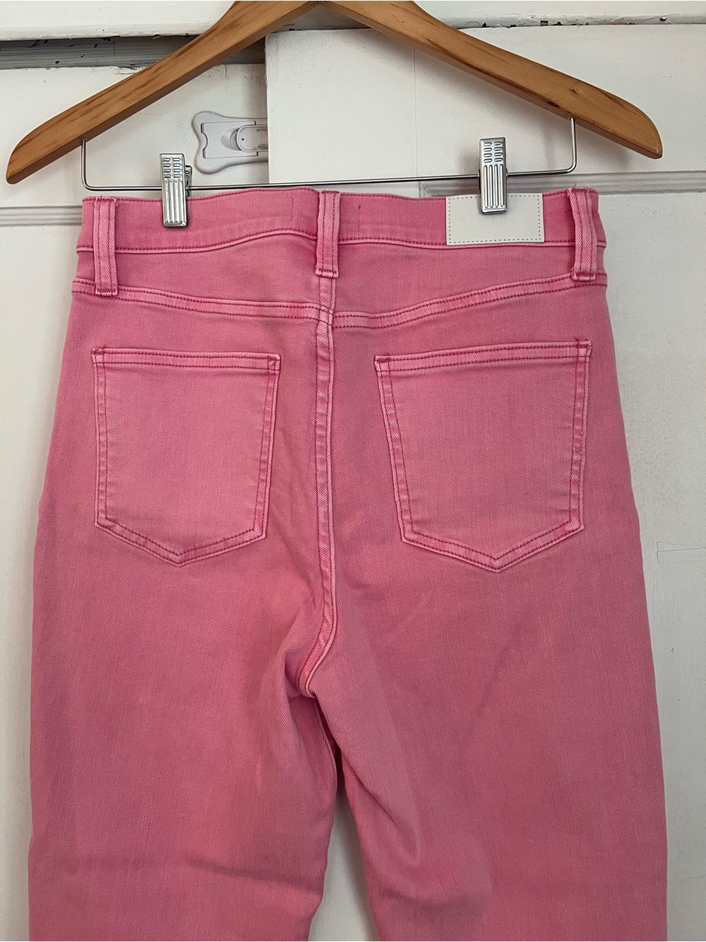Pistola Lennon High-Rise Crop Flare Jeans Pink Size 29 - Picture 11 of 14